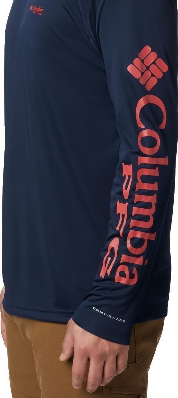 Terminal Tackle Hoodie, Tall - Mens - collegiate navy / sunset red logo 1