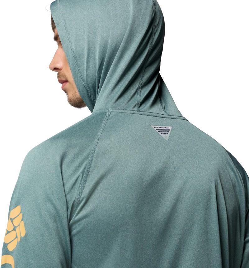 Terminal Tackle Hoodie, Tall - Mens - metal heather / light camel logo 1