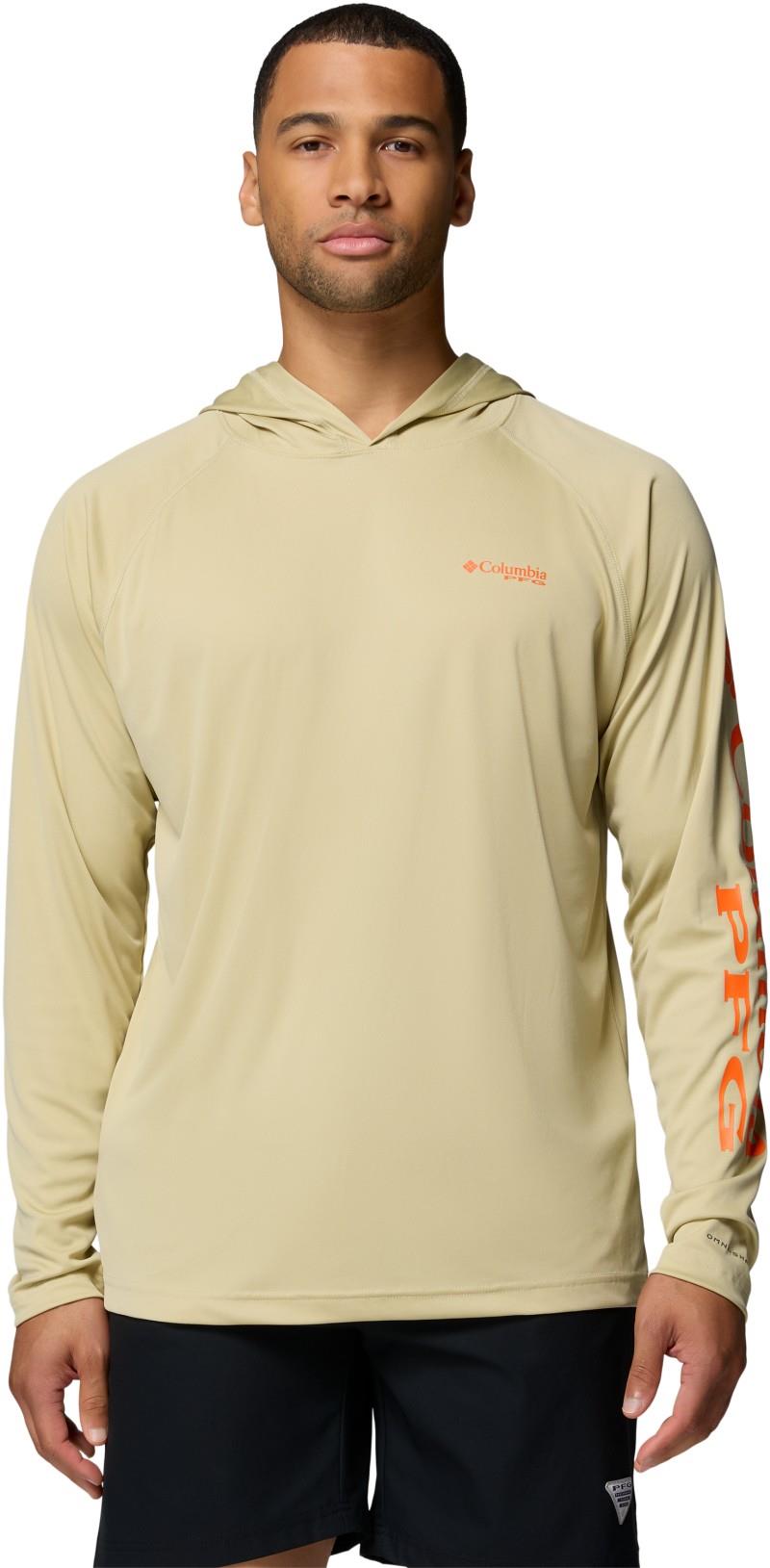 Terminal Tackle Hoodie, Tall - Mens - serpentine / spark orange logo 1