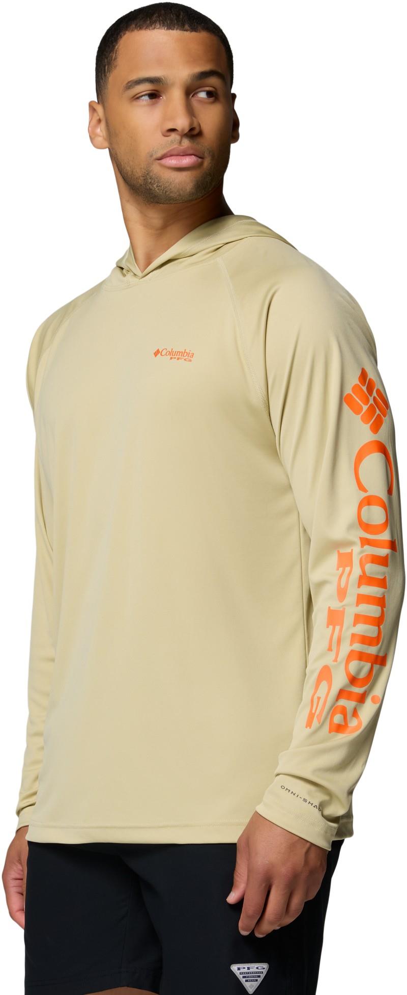 Terminal Tackle Hoodie, Tall - Mens - serpentine / spark orange logo 1