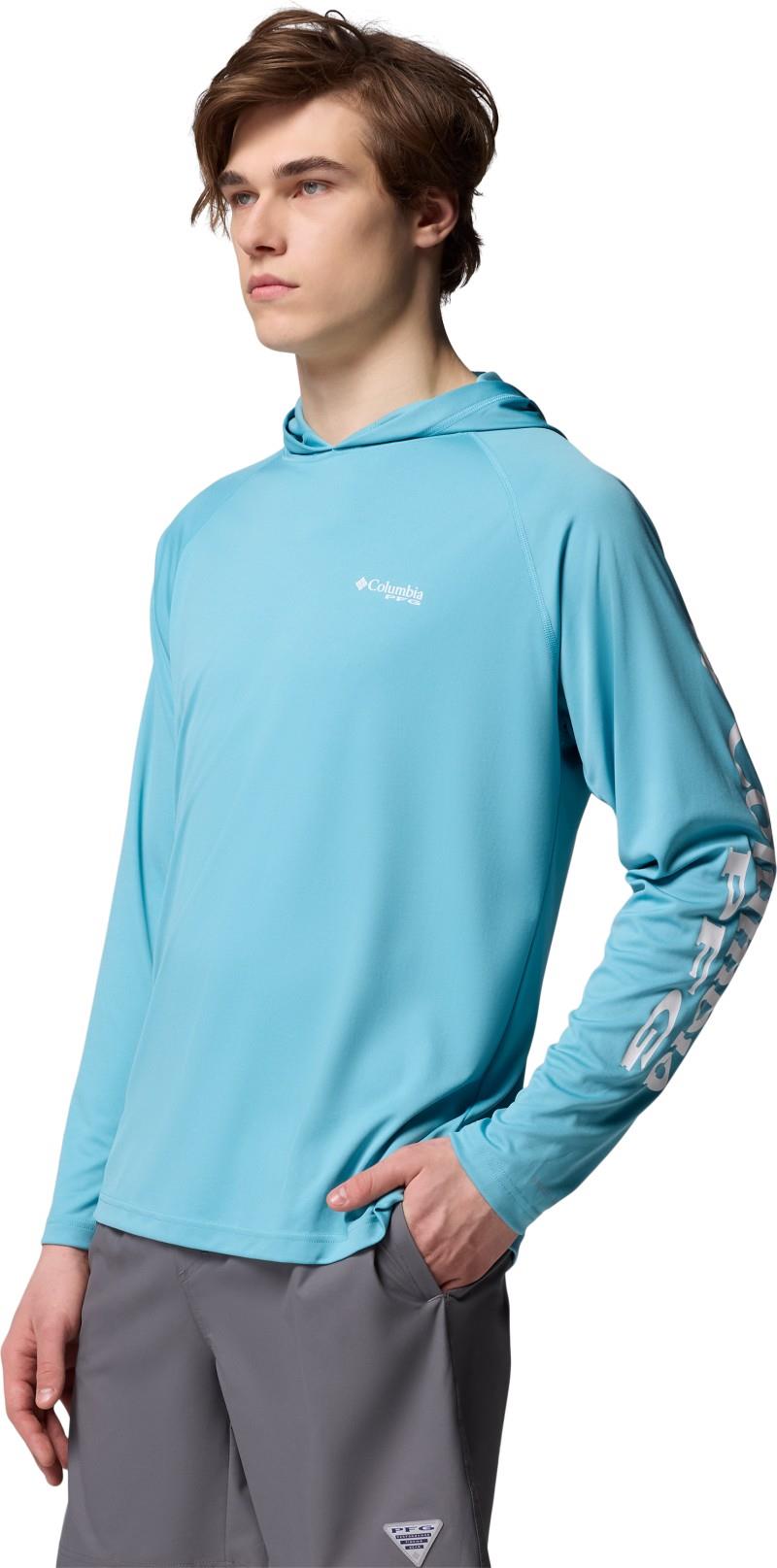 Terminal Tackle Hoodie, Tall - Mens - vintage blue / white logo 1