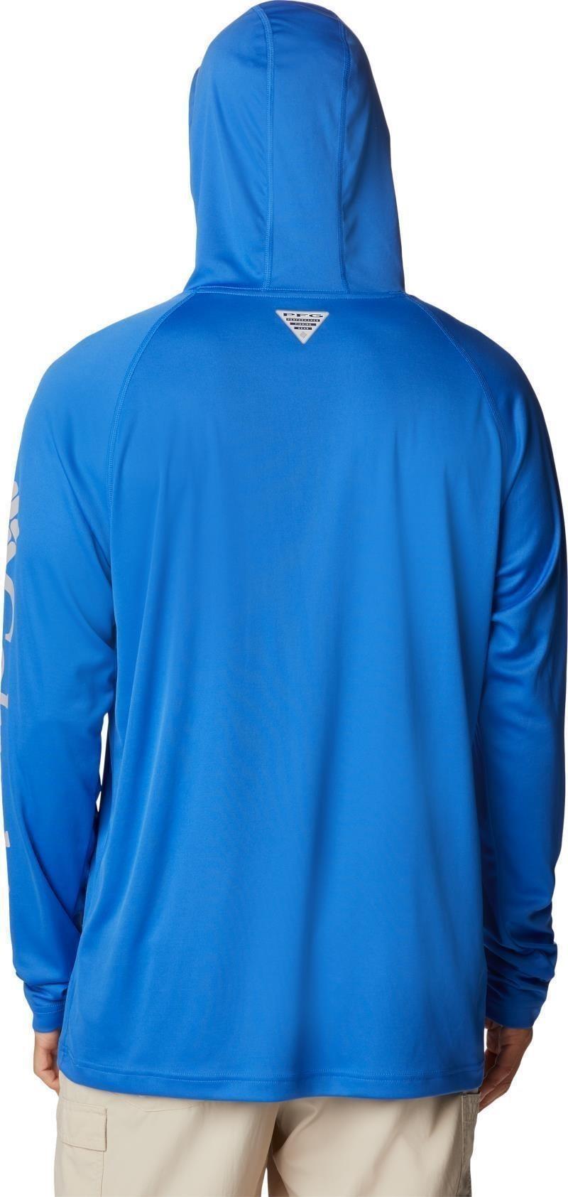 Terminal Tackle Hoodie, Tall - Mens - vivid blue / cool grey logo 1