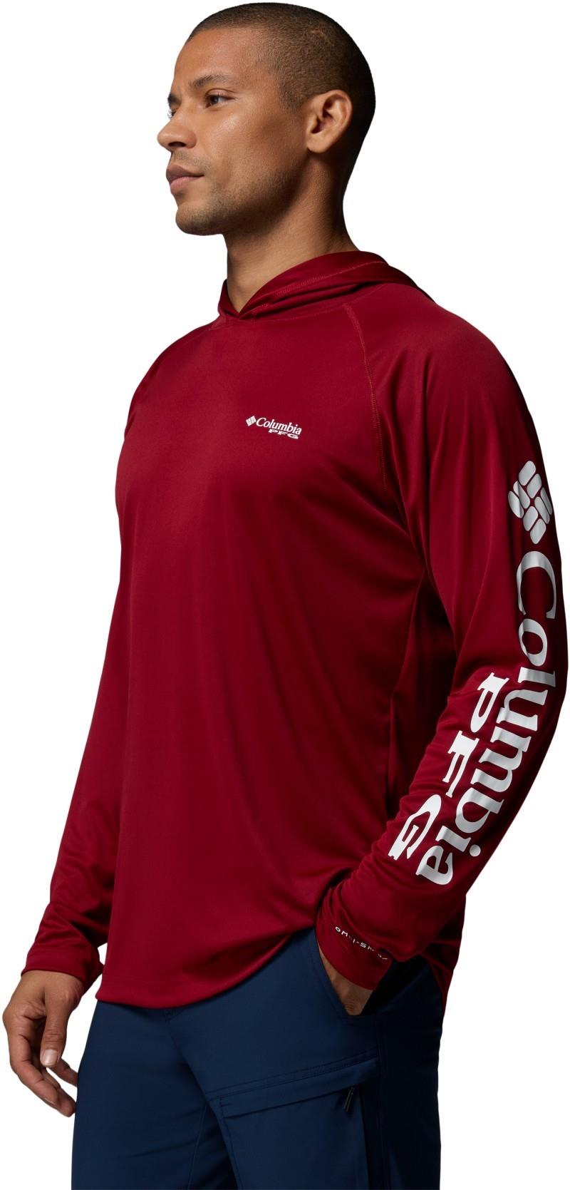 Terminal Tackle Hoodie - Mens - beet / white logo 1