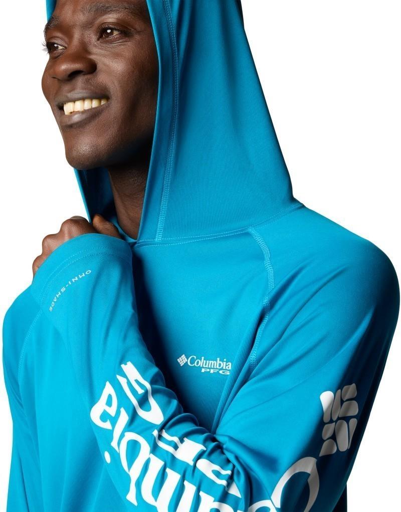 Terminal Tackle Hoodie - Mens - blue echo / white logo 1