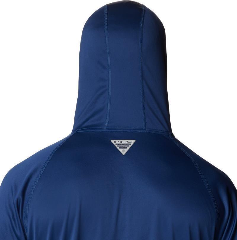 Terminal Tackle Hoodie - Mens - carbon / opal blue logo 1
