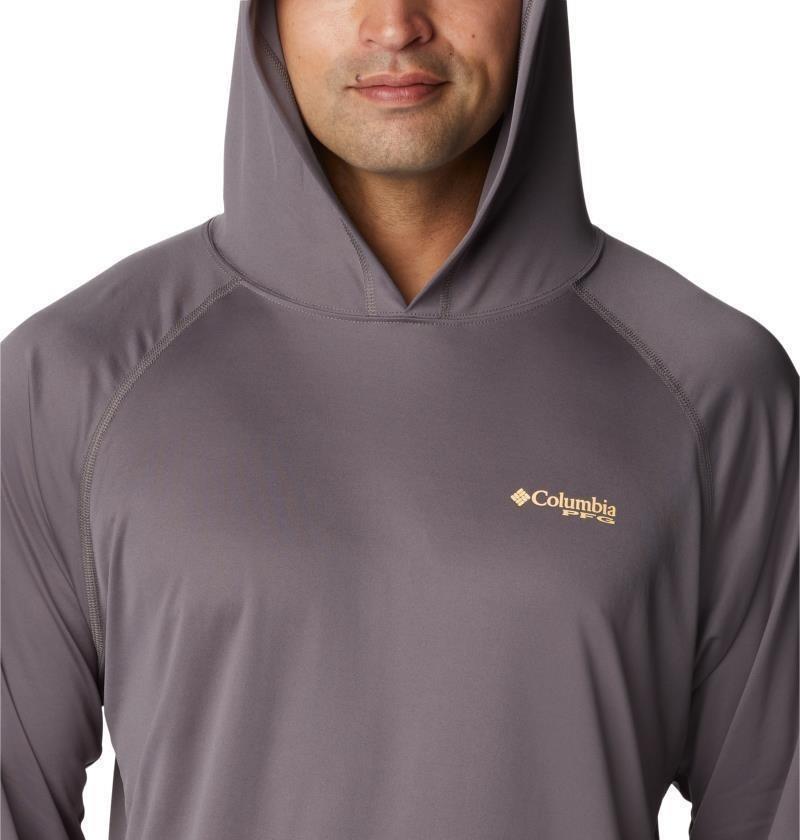 Terminal Tackle Hoodie - Mens - city grey / cocoa butter logo 1