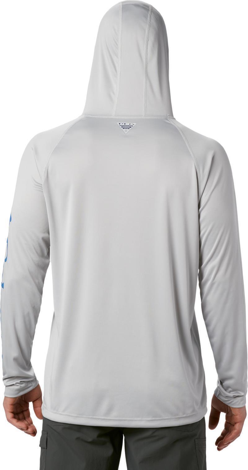 Terminal Tackle Hoodie - Mens - cool grey / vivid blue logo 1