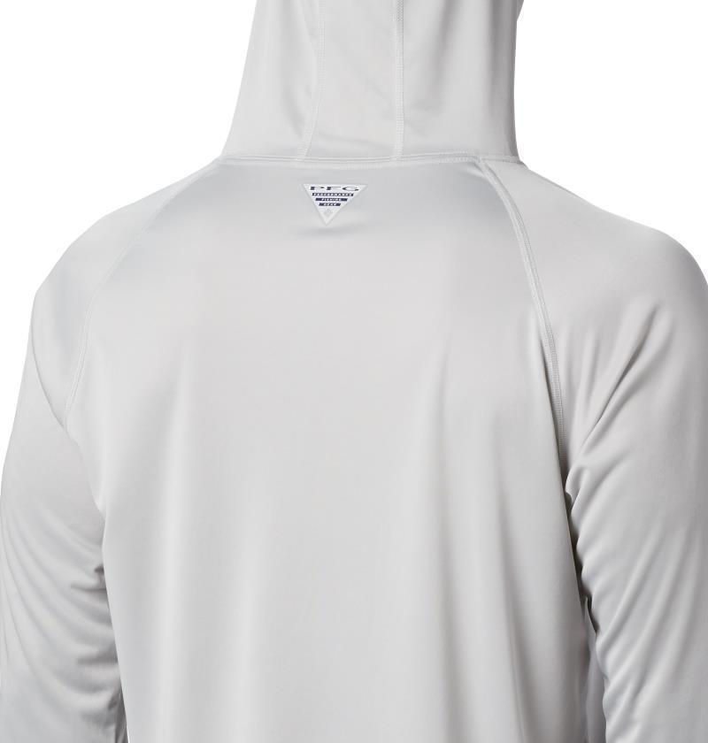 Terminal Tackle Hoodie - Mens - cool grey / vivid blue logo 1