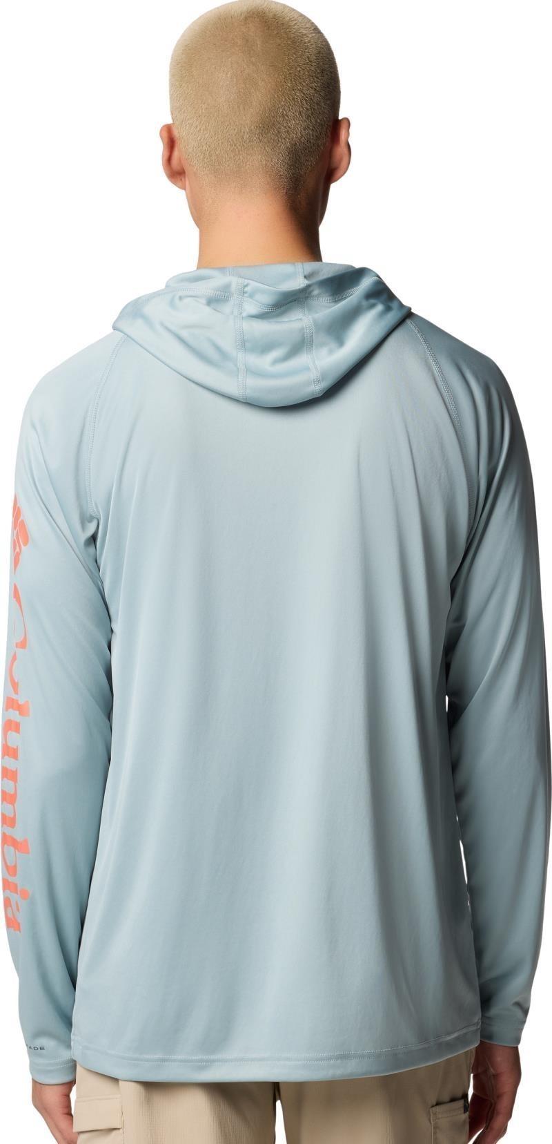 Terminal Tackle Hoodie - Mens - crushed blue / faded peach logo 1