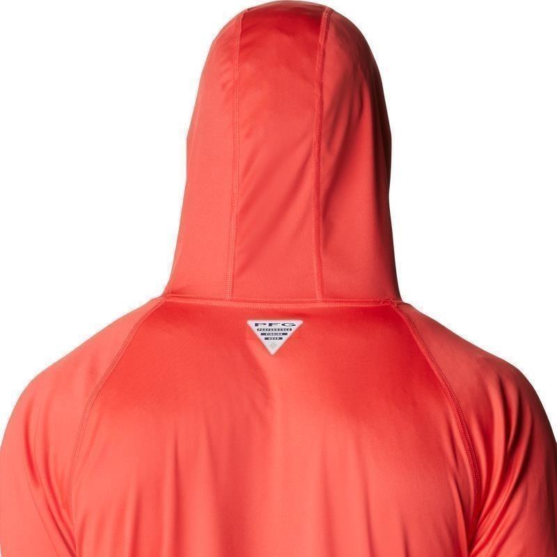 Terminal Tackle Hoodie - Mens - red hibiscus / white logo 1