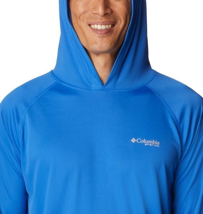 Terminal Tackle Hoodie - Mens - vivid blue / cool grey logo 1