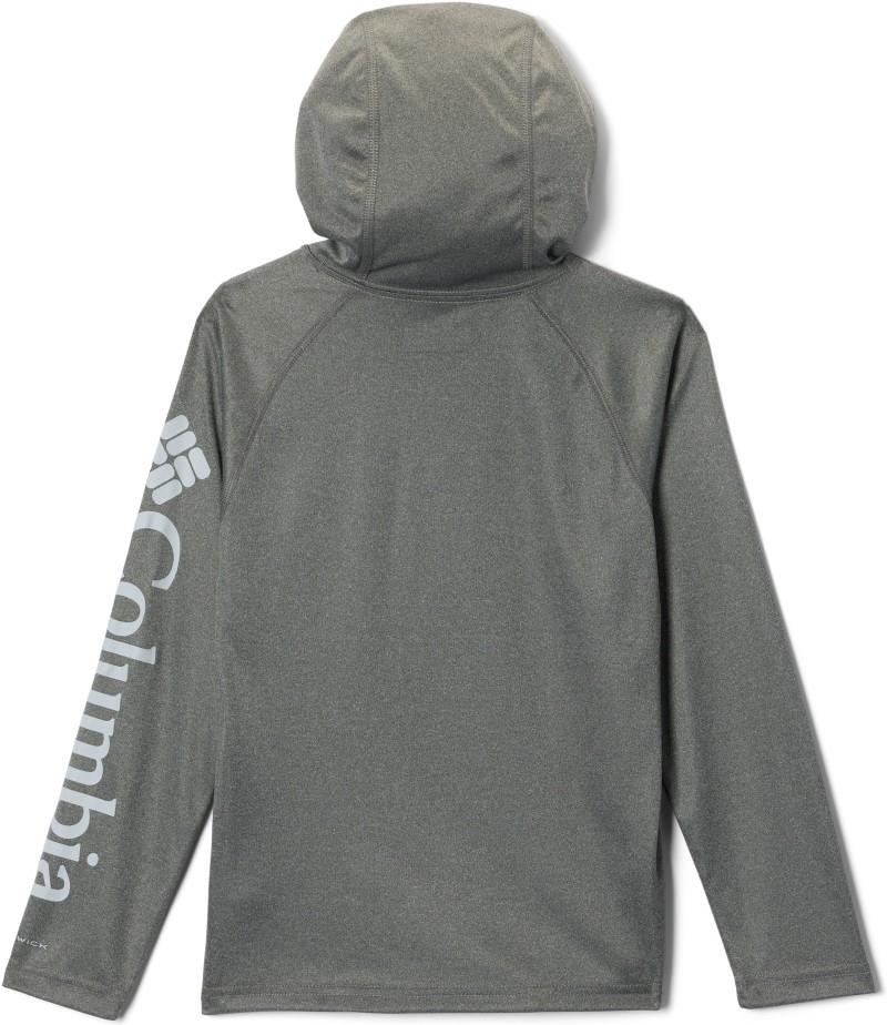 Terminal Tackle Hoodie - Youth - charcoal heather / cool grey logo 1