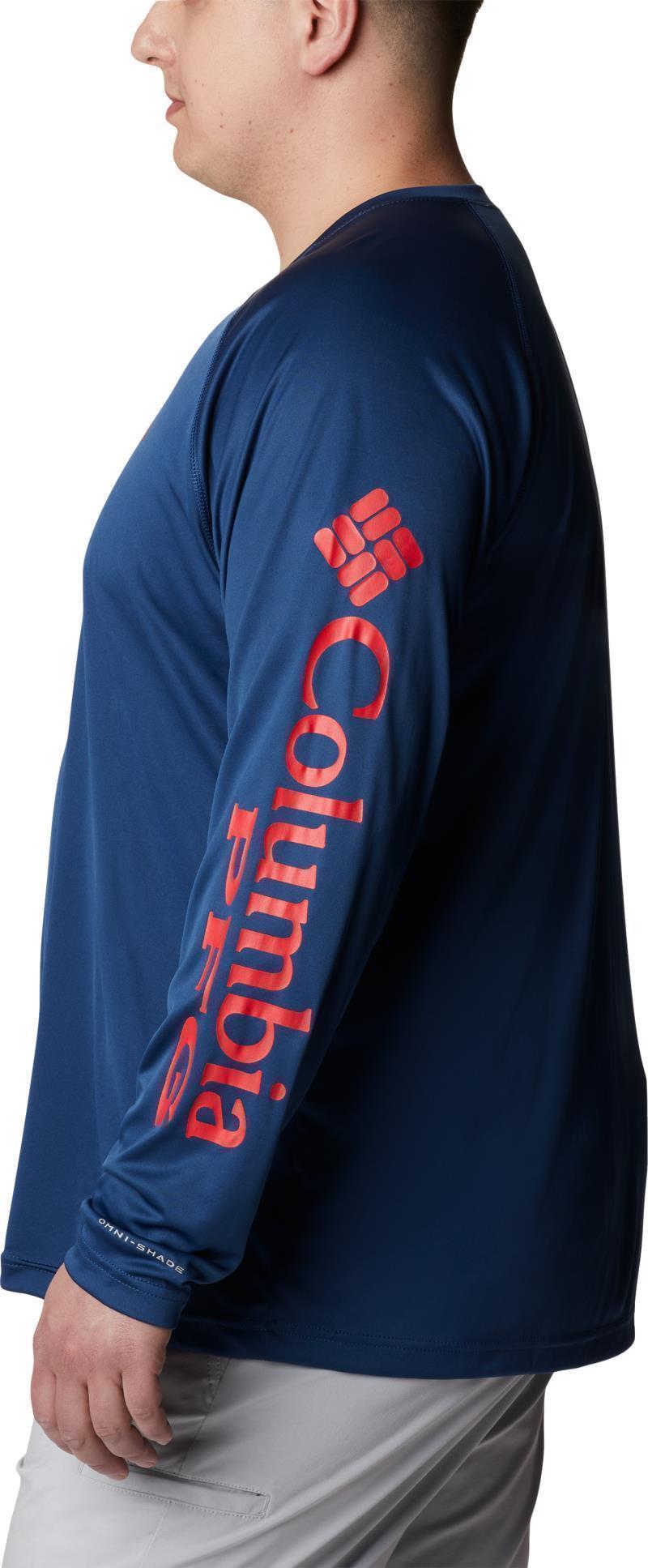 Terminal Tackle LS Shirt, Extended - Mens - Carbon / Red Spark Logo 3