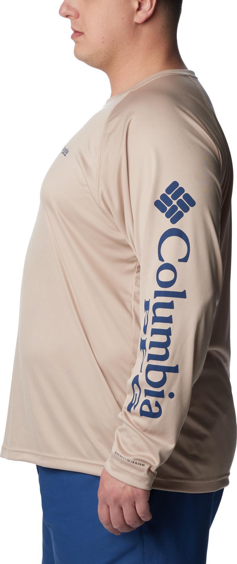 Terminal Tackle LS Shirt, Extended - Mens - ancient fossil / carbon logo 1