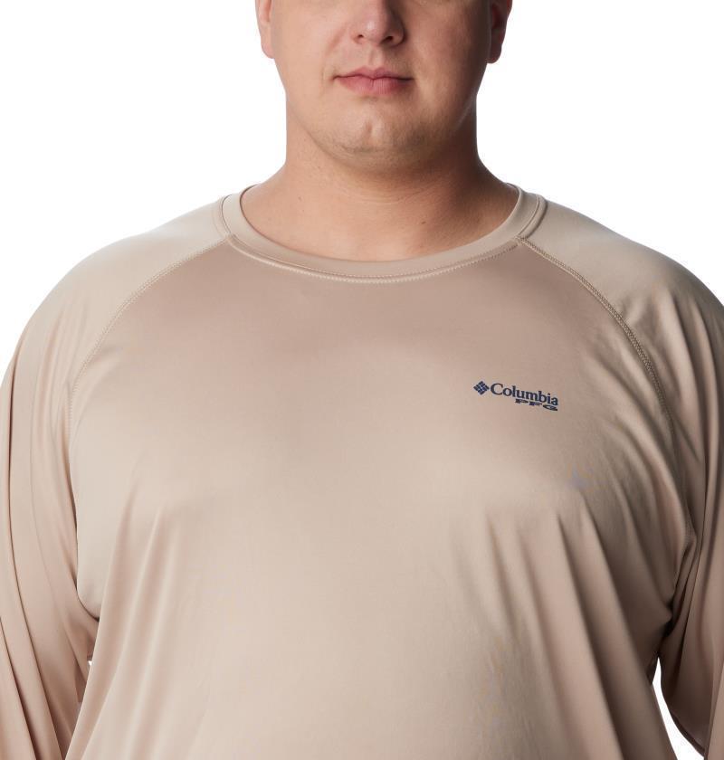 Terminal Tackle LS Shirt, Extended - Mens - ancient fossil / carbon logo 1