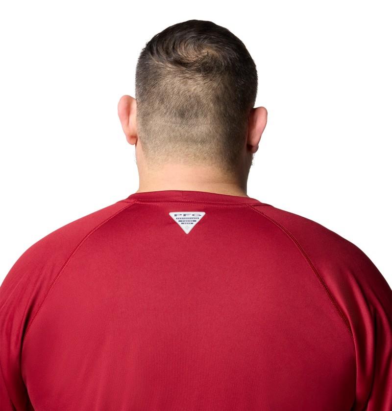 Terminal Tackle LS Shirt, Extended - Mens - beet / white logo 1