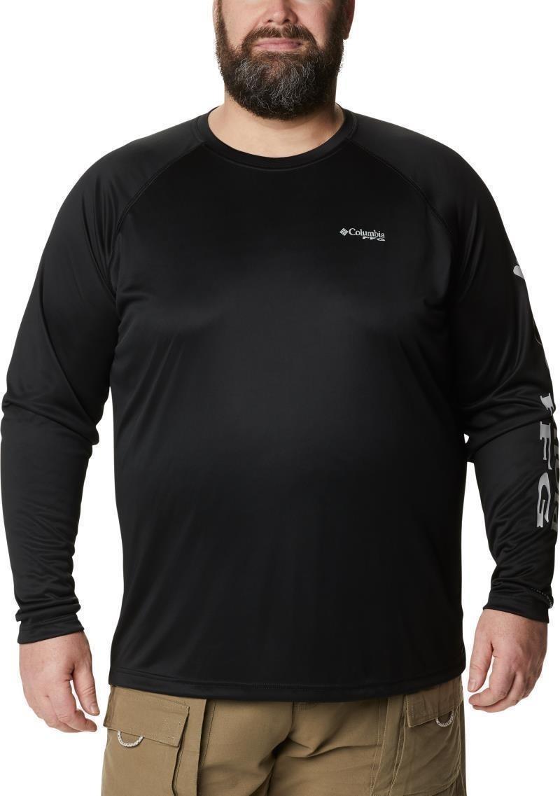 Terminal Tackle LS Shirt, Extended - Mens - black / cool grey logo 1