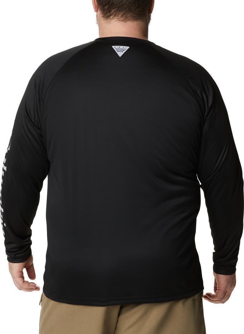 Terminal Tackle LS Shirt, Extended - Mens - black / cool grey logo 1