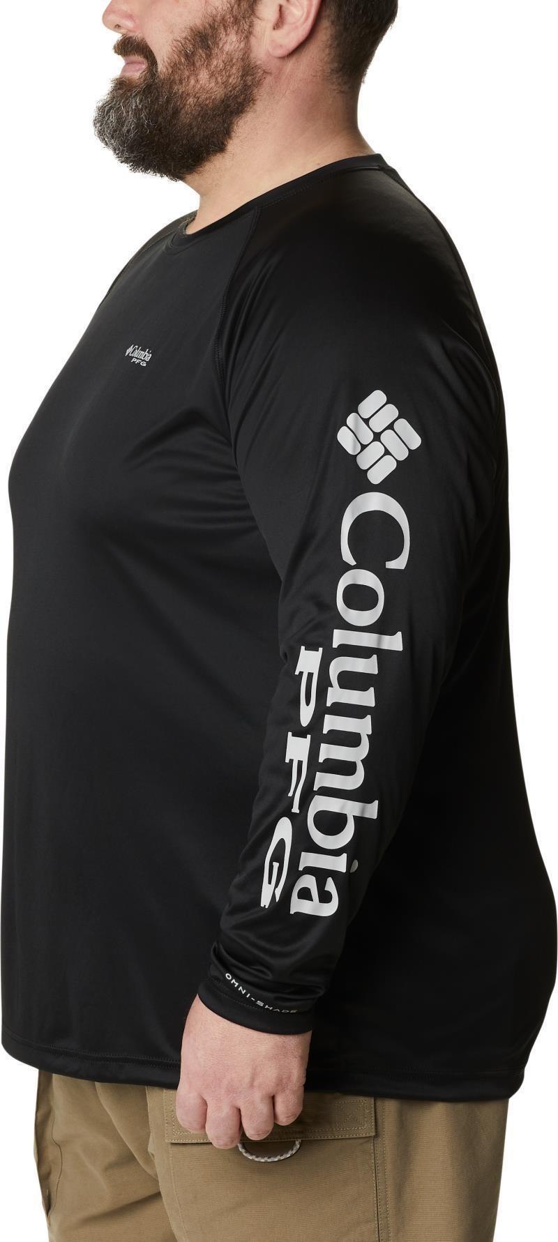 Terminal Tackle LS Shirt, Extended - Mens - black / cool grey logo 1