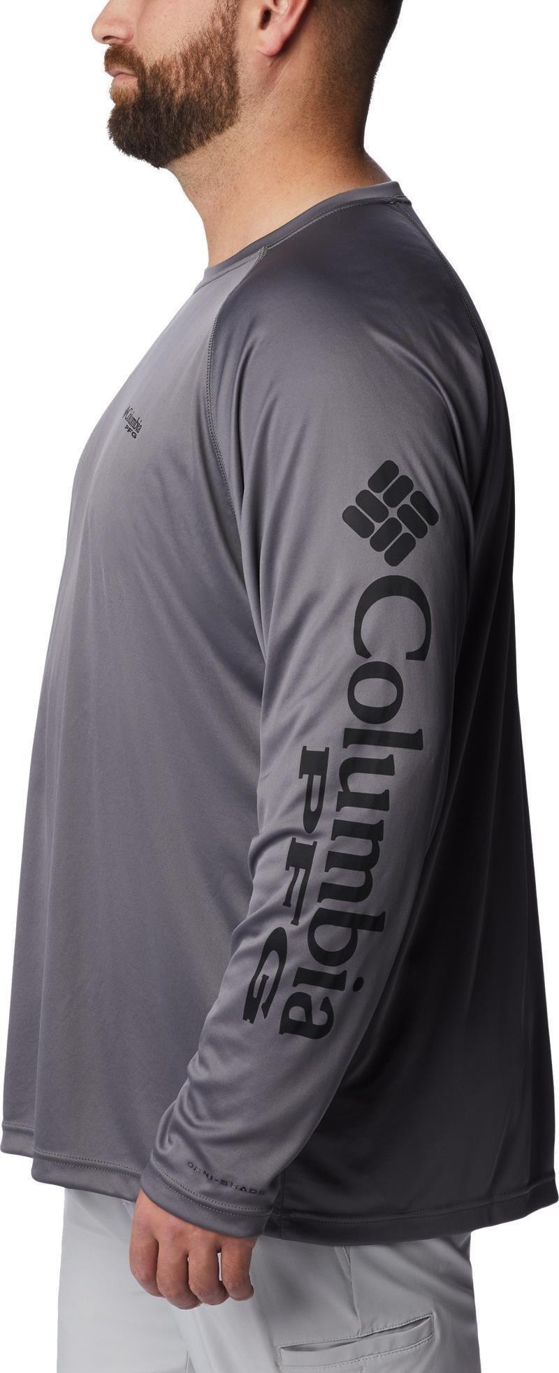 Terminal Tackle LS Shirt, Extended - Mens - city grey / black logo 1