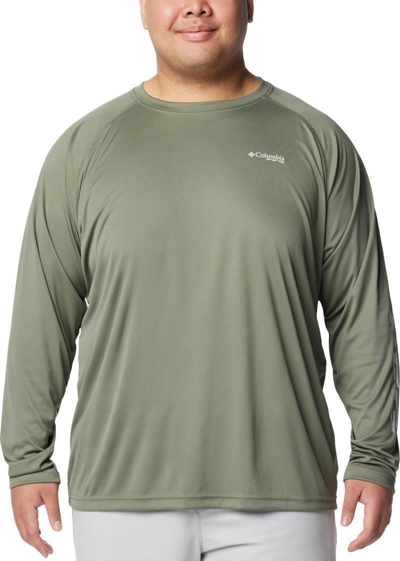Terminal Tackle LS Shirt, Extended - Mens - cypress / cool grey logo 1