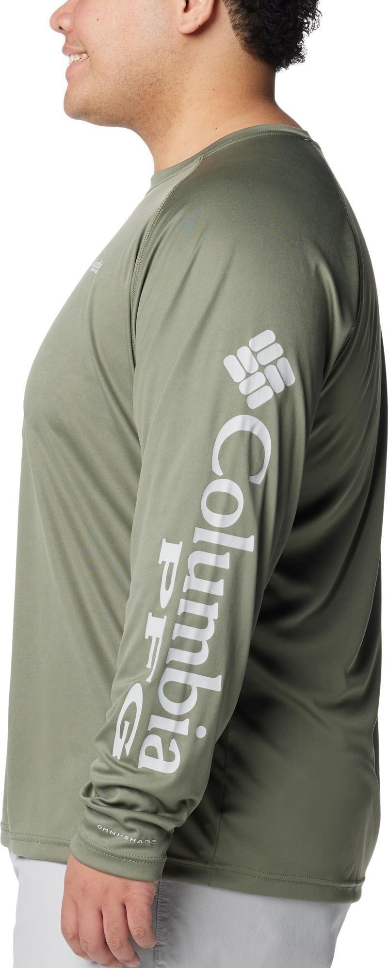 Terminal Tackle LS Shirt, Extended - Mens - cypress / cool grey logo 1