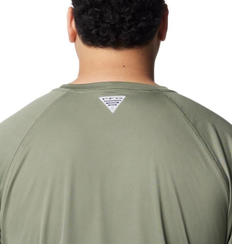 Terminal Tackle LS Shirt, Extended - Mens - cypress / cool grey logo 1
