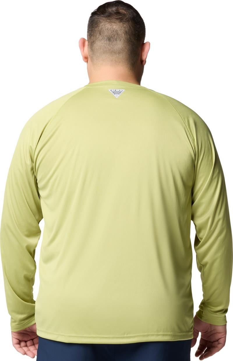 Terminal Tackle LS Shirt, Extended - Mens - pear / cypress logo 1