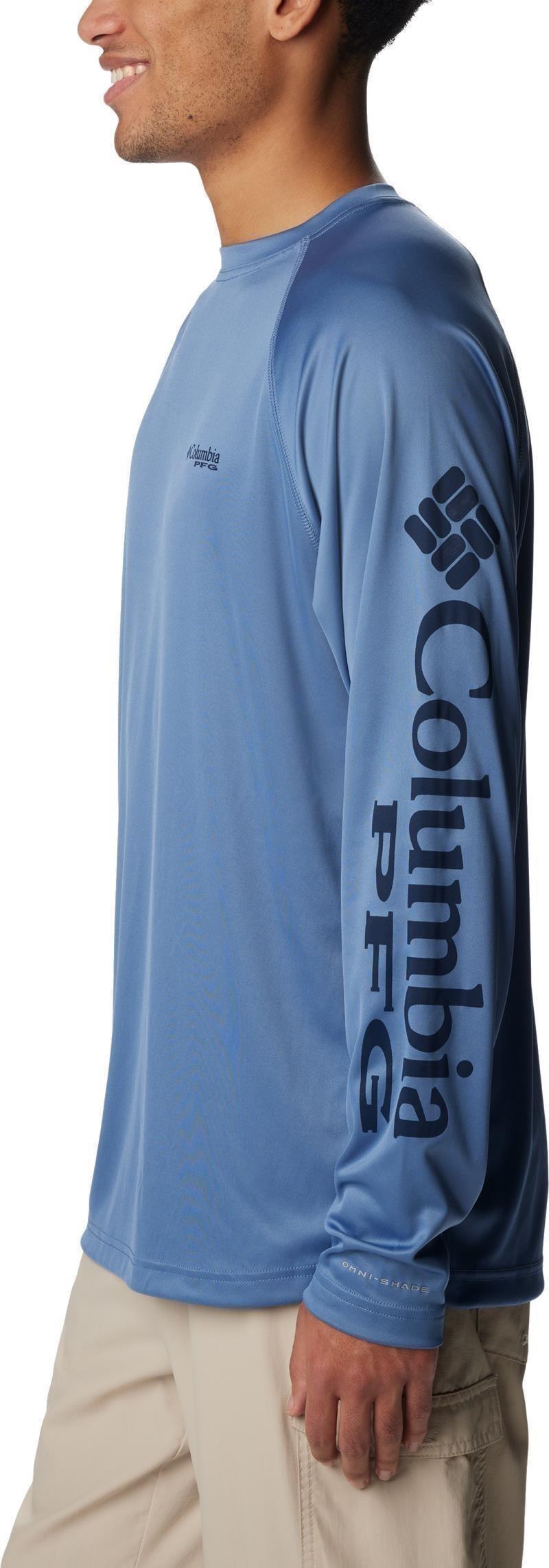 Terminal Tackle LS Shirt, Tall - Mens - bluestone / collegiate navy logo 1