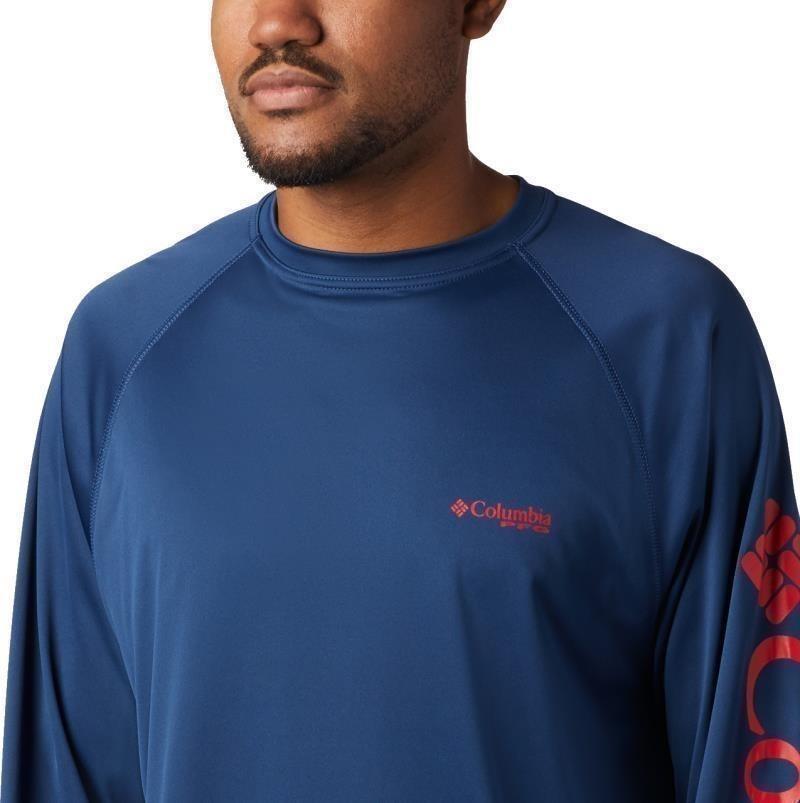 Terminal Tackle LS Shirt, Tall - Mens - carbon / red spark logo 1