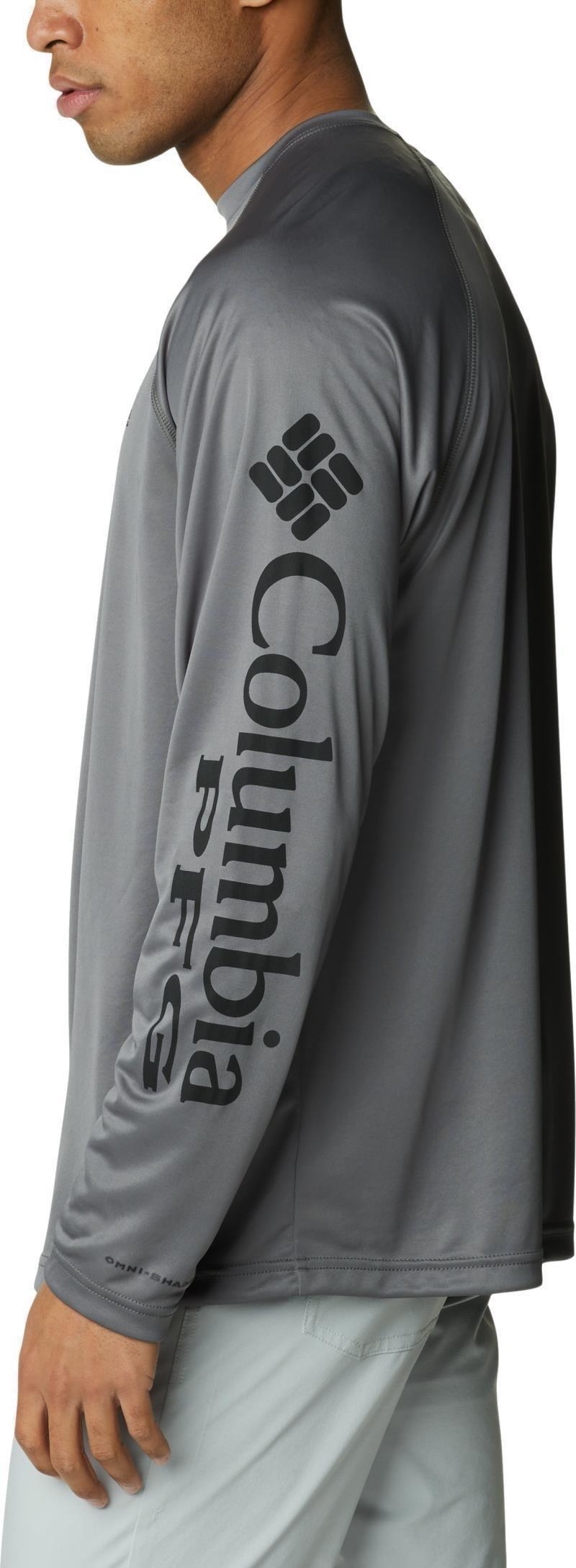 Terminal Tackle LS Shirt, Tall - Mens - city grey / black logo 1