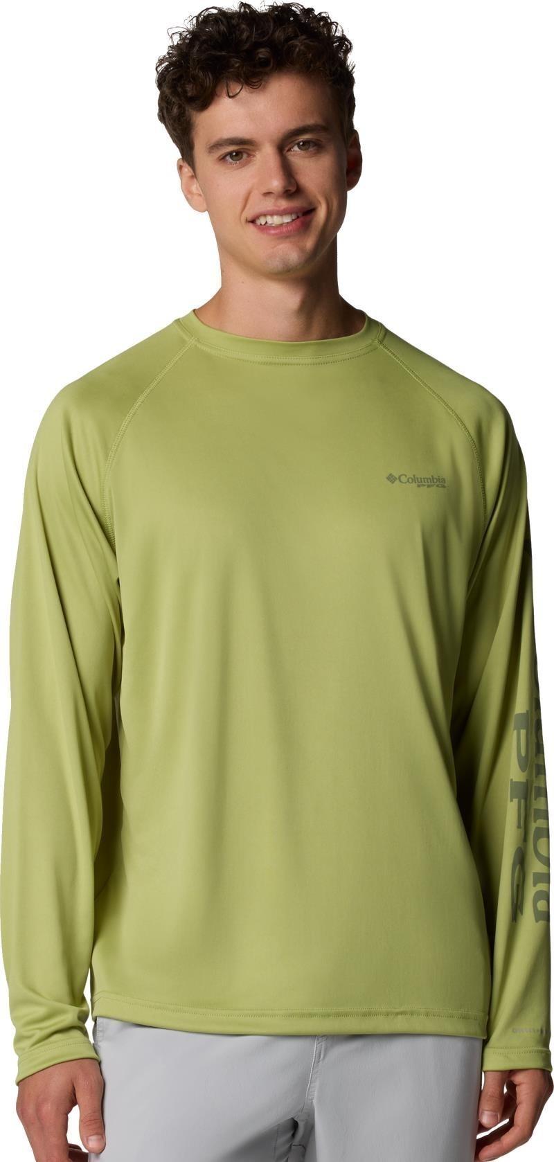 Terminal Tackle LS Shirt, Tall - Mens - pear / cypress logo 1