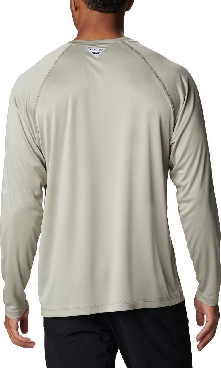 Terminal Tackle LS Shirt, Tall - Mens - safari / cool green logo 1
