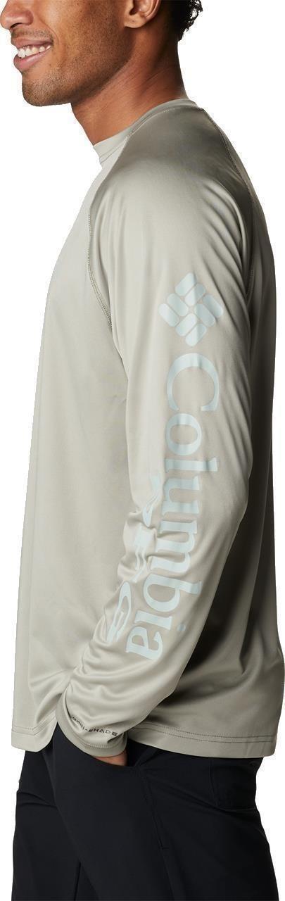 Terminal Tackle LS Shirt, Tall - Mens - safari / cool green logo 1