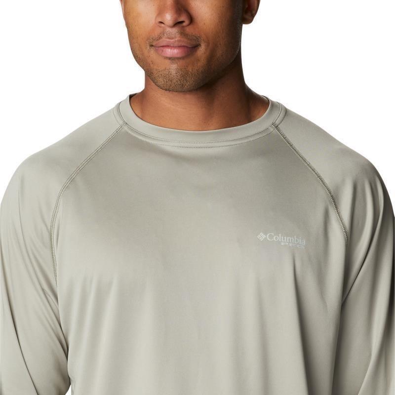 Terminal Tackle LS Shirt, Tall - Mens - safari / cool green logo 1