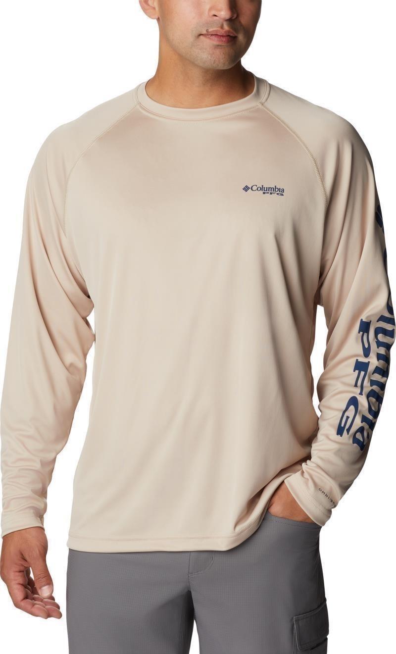 Terminal Tackle LS Shirt - Mens - ancient fossil / carbon logo 1