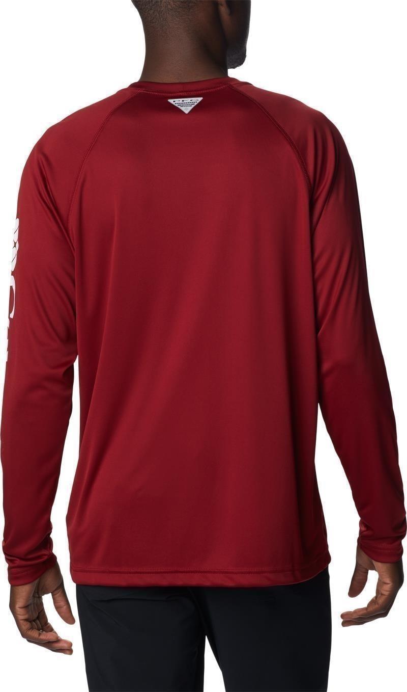 Terminal Tackle LS Shirt - Mens - beet / white logo 1