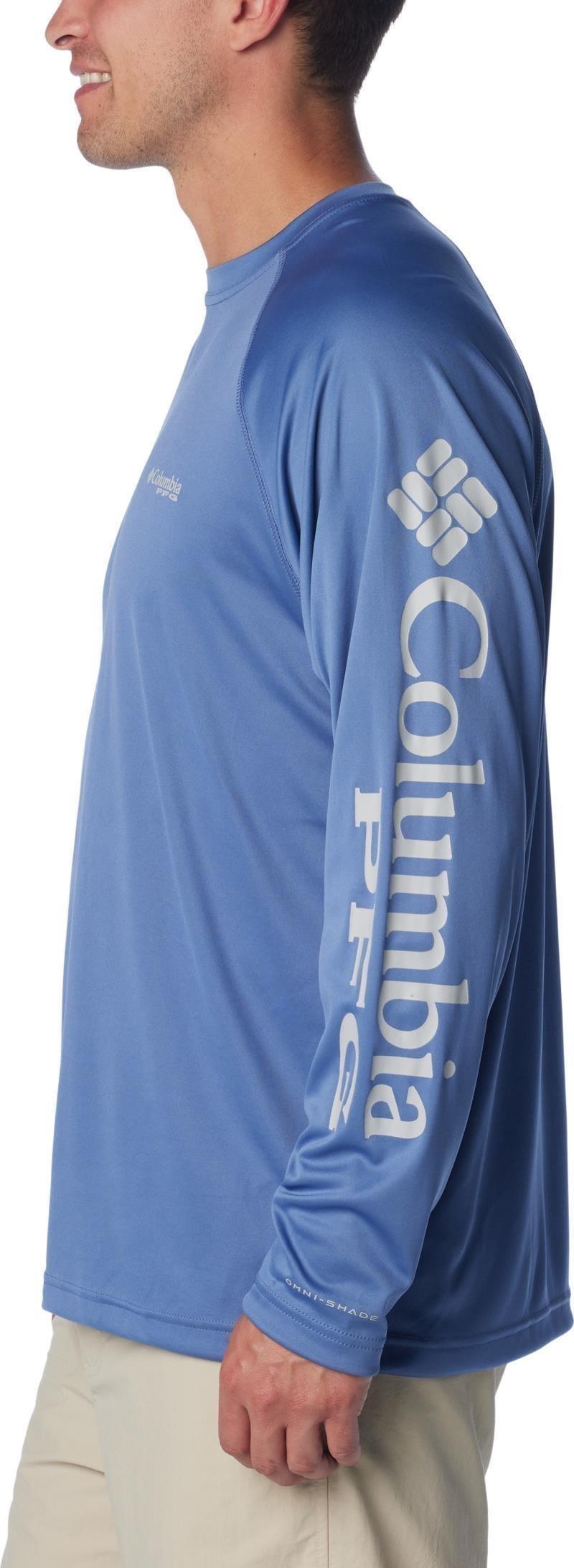 Terminal Tackle LS Shirt - Mens - bluebell / cool grey logo 1
