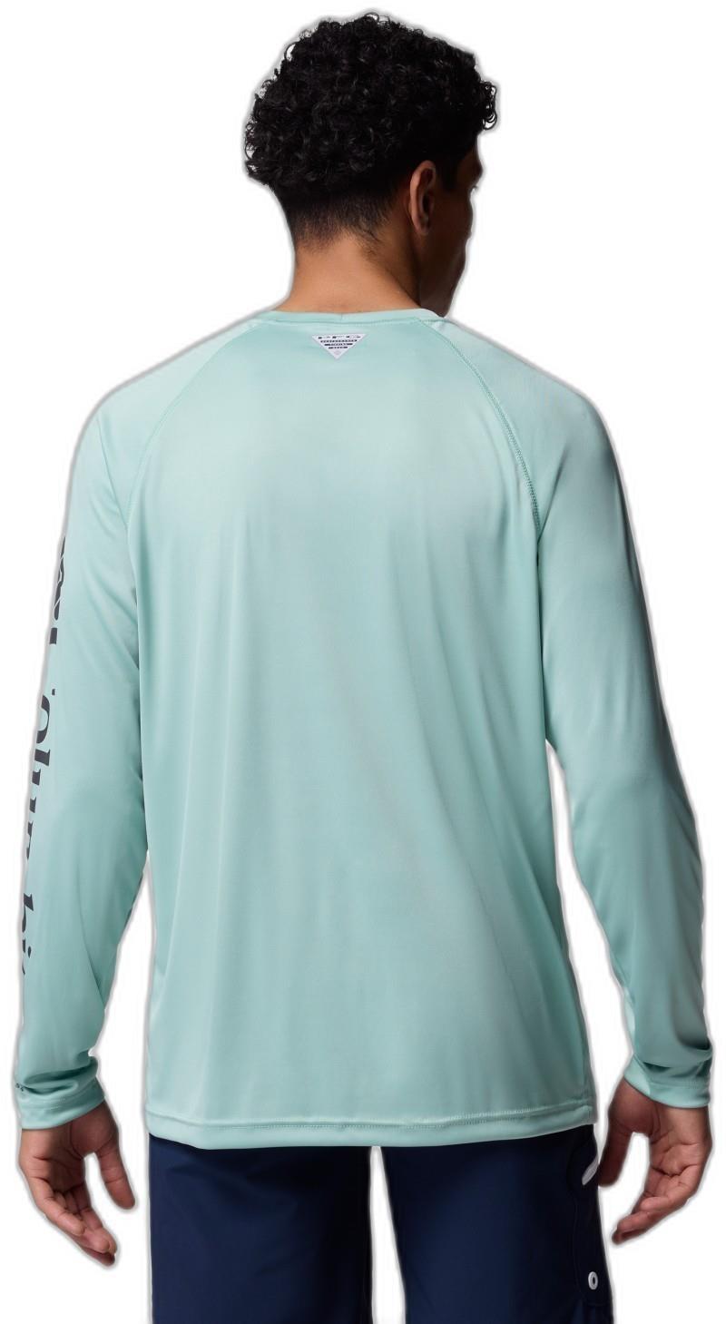 Terminal Tackle LS Shirt - Mens - misty jade / shark logo 1