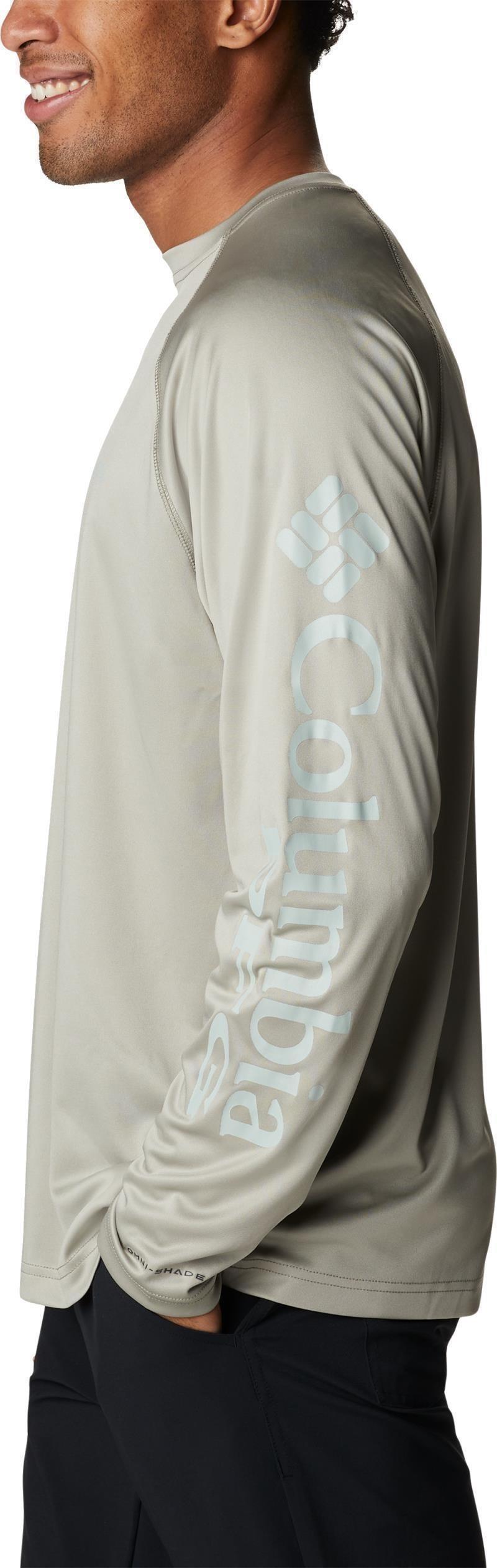 Terminal Tackle LS Shirt - Mens - safari / cool green logo 1