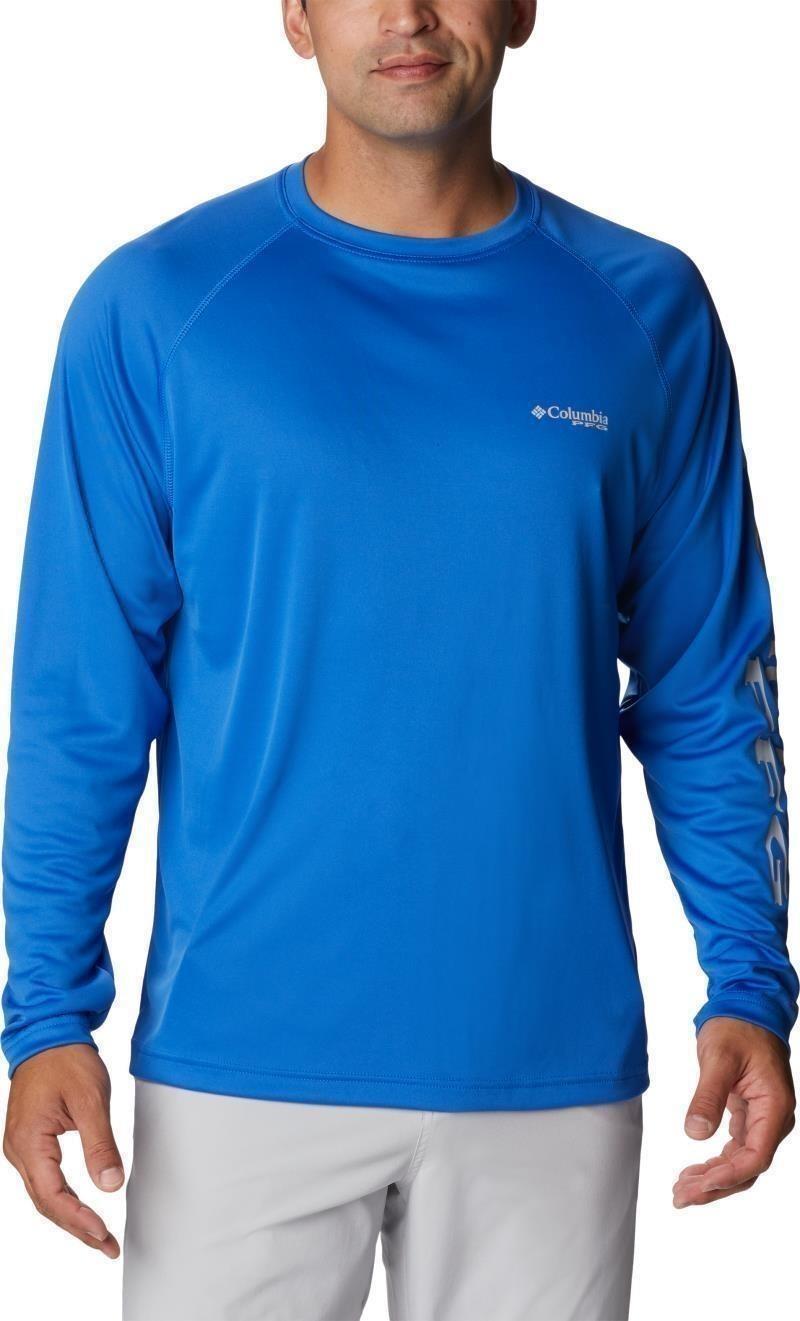 Terminal Tackle LS Shirt - Mens - vivid blue / cool grey logo 1