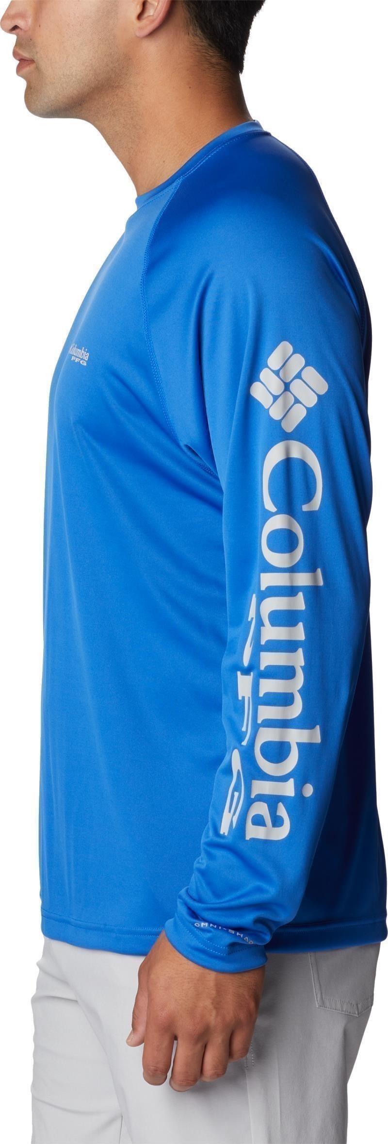 Terminal Tackle LS Shirt - Mens - vivid blue / cool grey logo 1