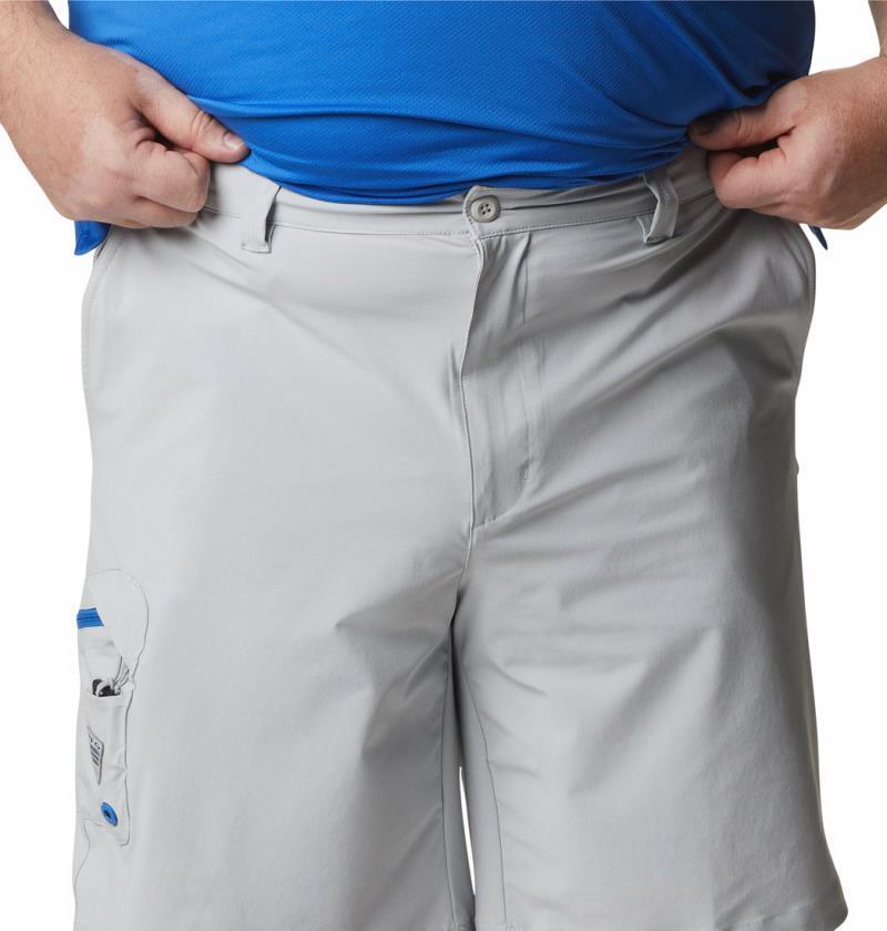 Terminal Tackle Shorts, 10" Inseam, Extended - Mens - Cool Grey / Vivid Blue 4