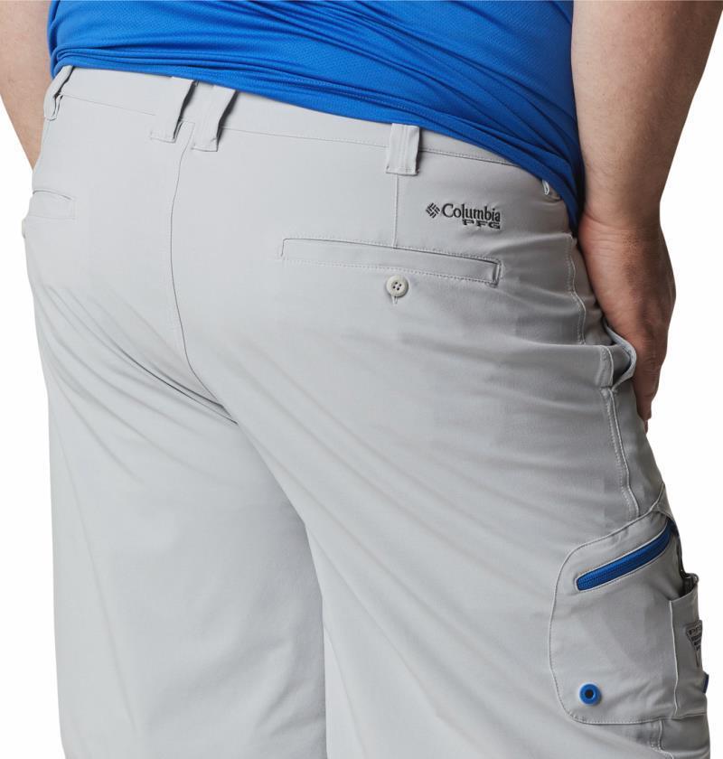 Terminal Tackle Shorts, 10" Inseam, Extended - Mens - Cool Grey / Vivid Blue 5