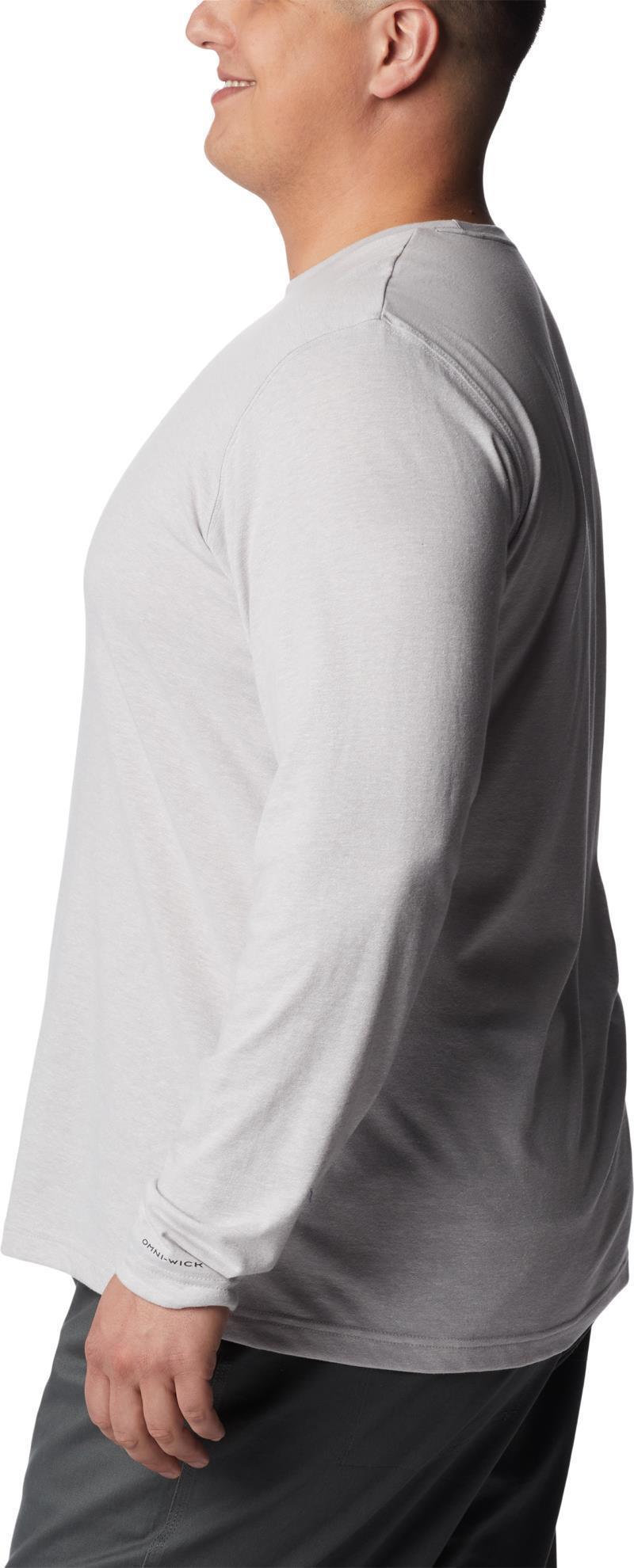 Thistletown Hills LS Crew, Extended - Mens - Columbia Grey Heather 4