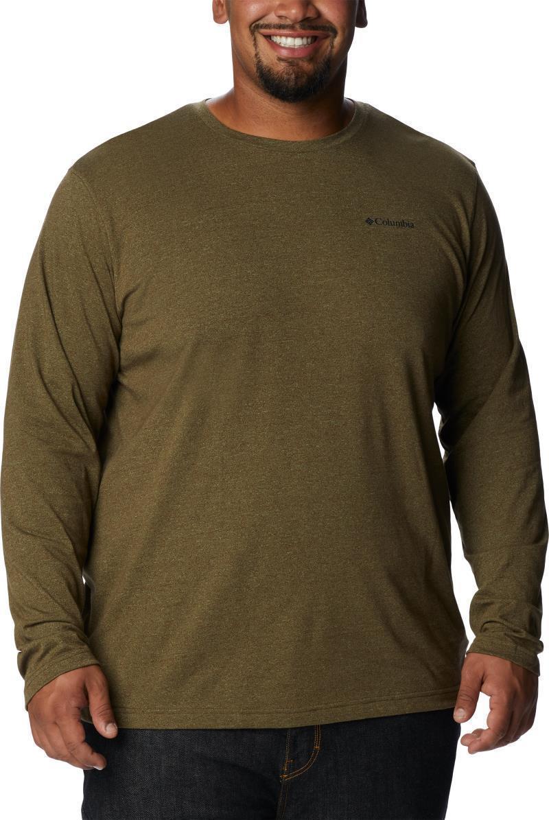 Thistletown Hills LS Crew, Extended - Mens - Cordovan Heather 1