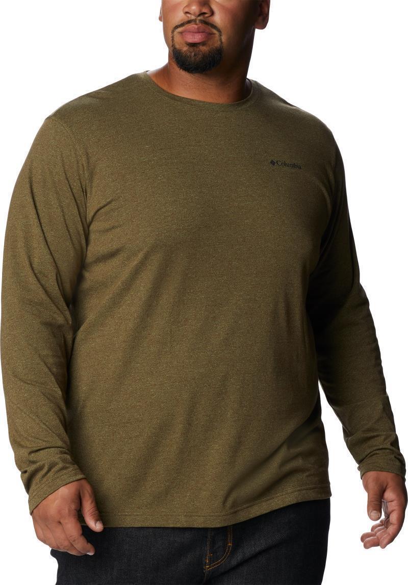 Thistletown Hills LS Crew, Extended - Mens - Cordovan Heather 3