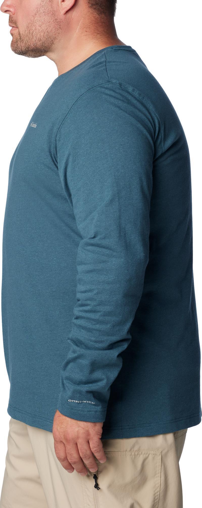 Thistletown Hills LS Crew, Extended - Mens - Night Wave Heather 4