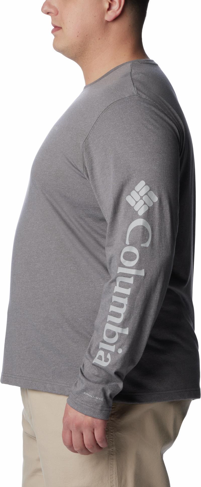 Thistletown Hills LS Logo Tee - Big - Mens - City Grey Heather 5