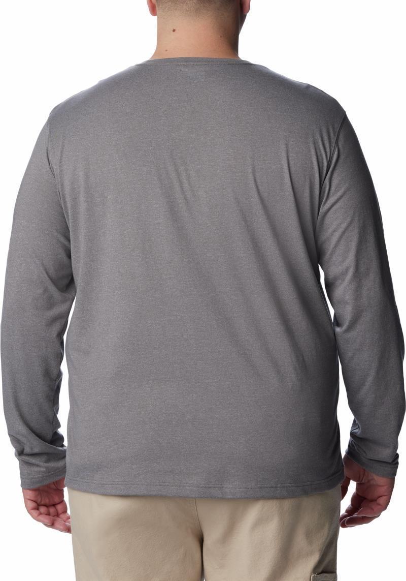 Thistletown Hills LS Logo Tee - Big - Mens - City Grey Heather 2